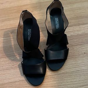 Michael Kors slip on kitten heel.